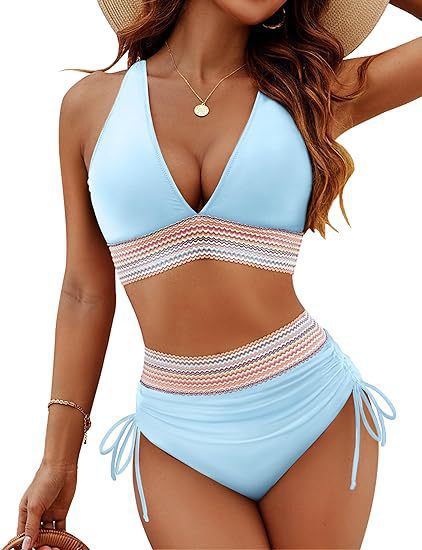 Women's High Waisted Bikini sets Tummy Control Bathing Suit