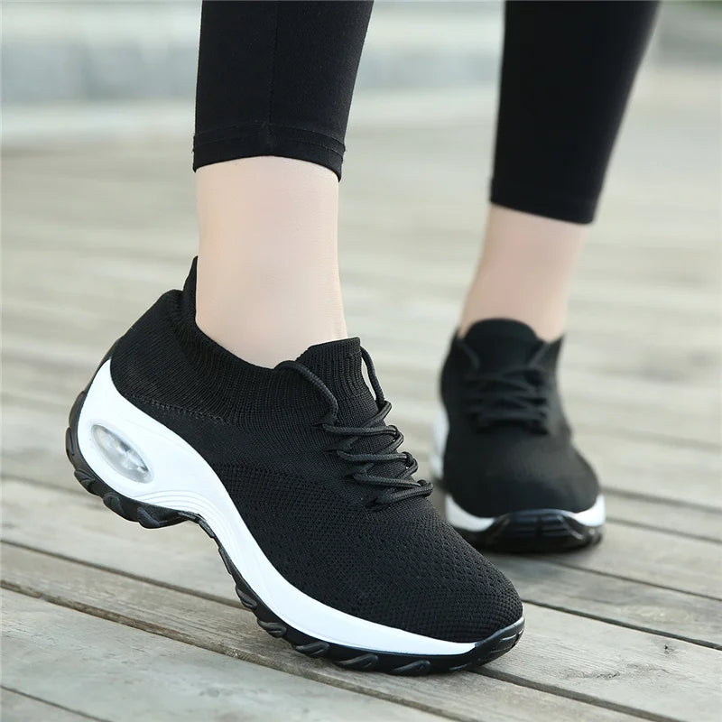 Wrenley - Women's Elastic Knit Slip-On Orthopedic Sneakers