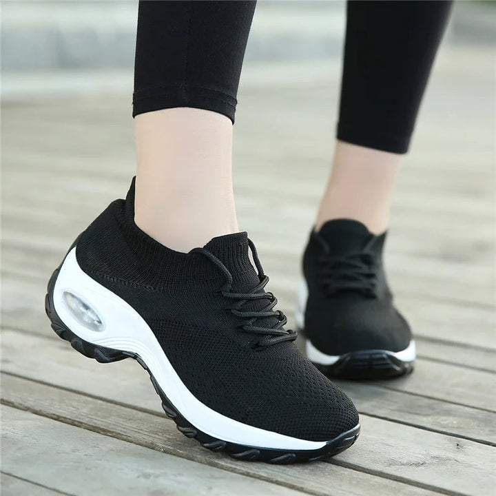 Wrenley - Women's Elastic Knit Slip-On Orthopedic Sneakers