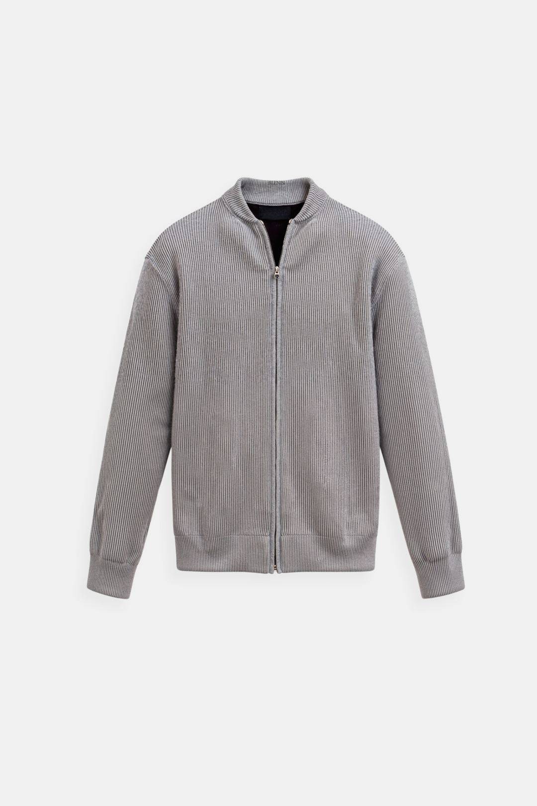NOBA Solid Knitted Crew Neck Cardigan
