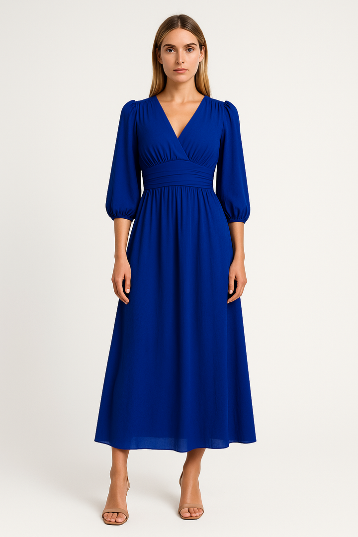 V-bety Chiffon Dress