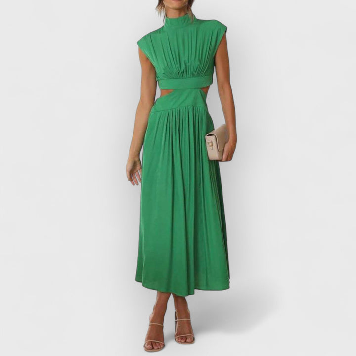 Lydia - Women's Cut-Out Waist Midi Dress