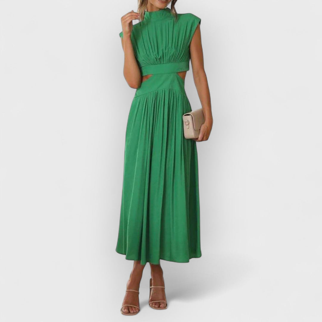 Lydia - Women's Cut-Out Waist Midi Dress
