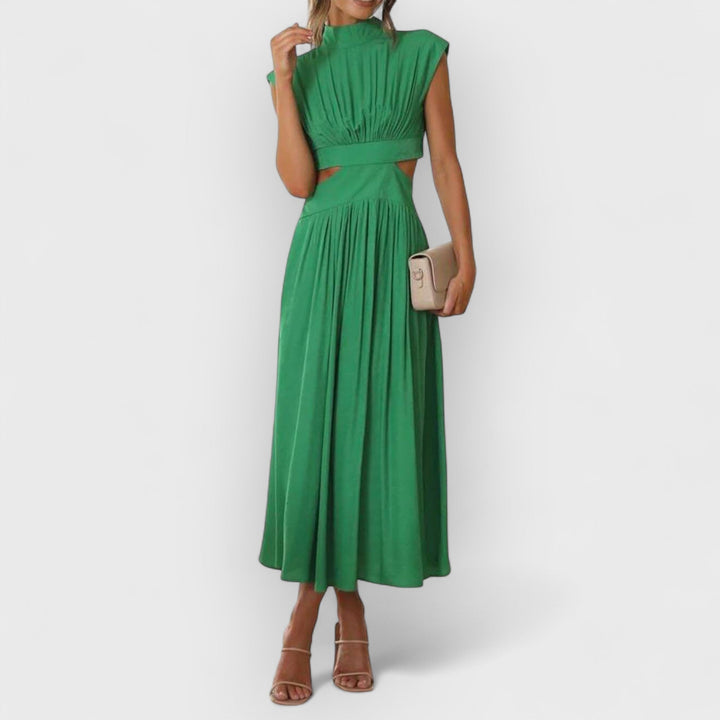Lydia - Women's Cut-Out Waist Midi Dress