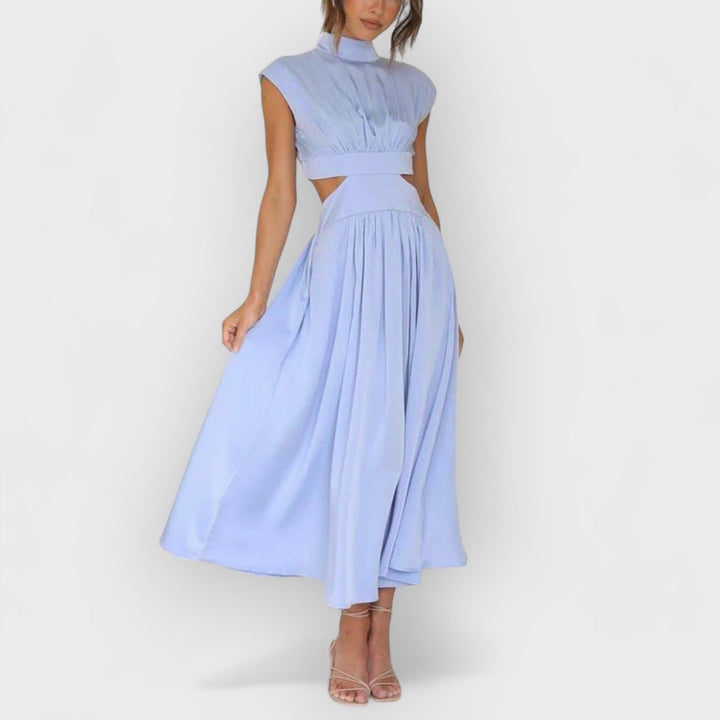 Lydia - Women's Cut-Out Waist Midi Dress