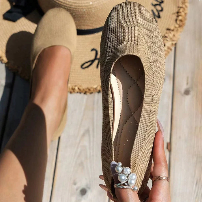 Briar - Comfortable Knit Ballet Flat Shoes