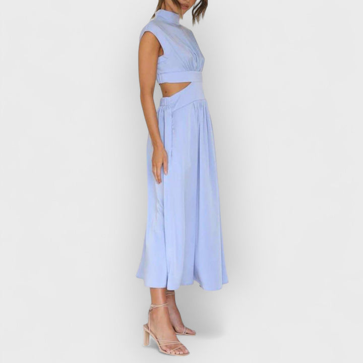 Lydia - Women's Cut-Out Waist Midi Dress