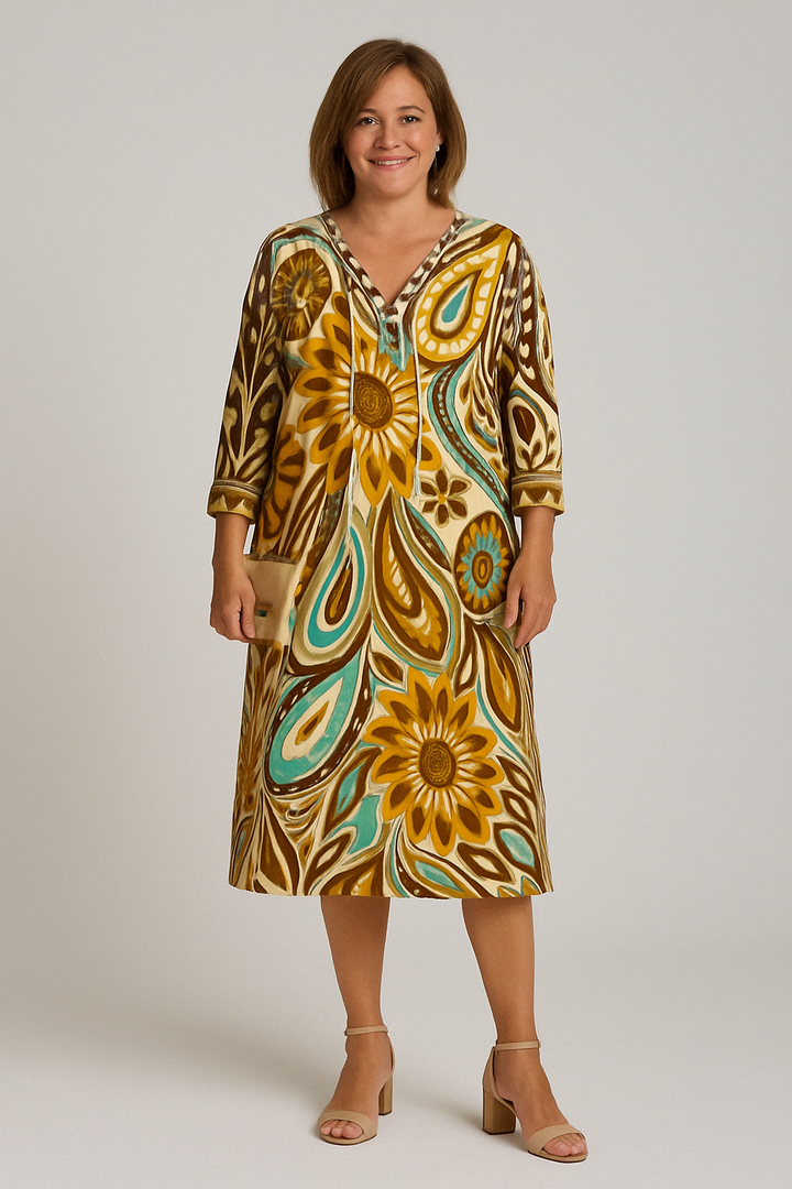 Calla - Retro Style Tummy Coverage Dress