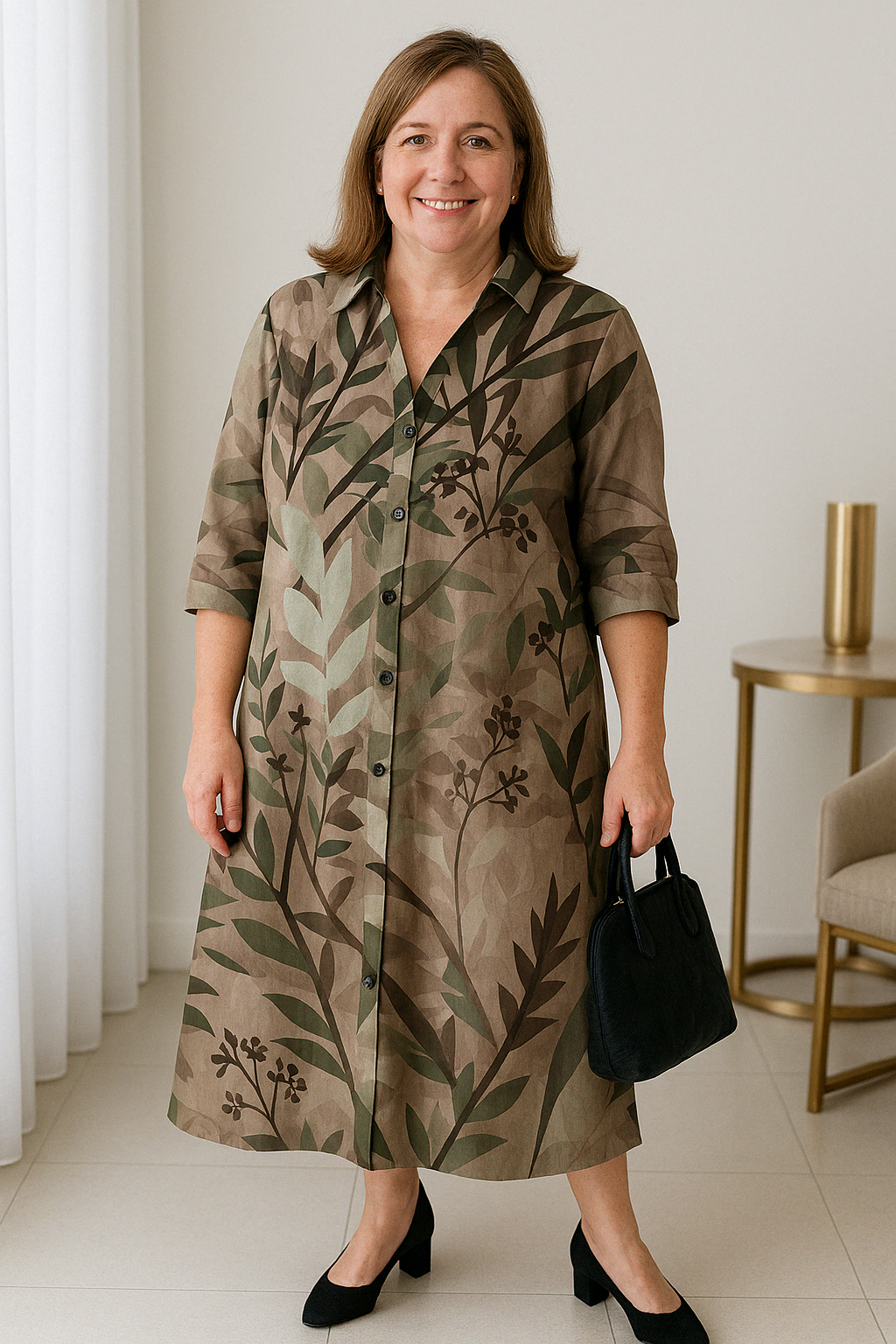 Nia - Colorful Tummy Covering Dress