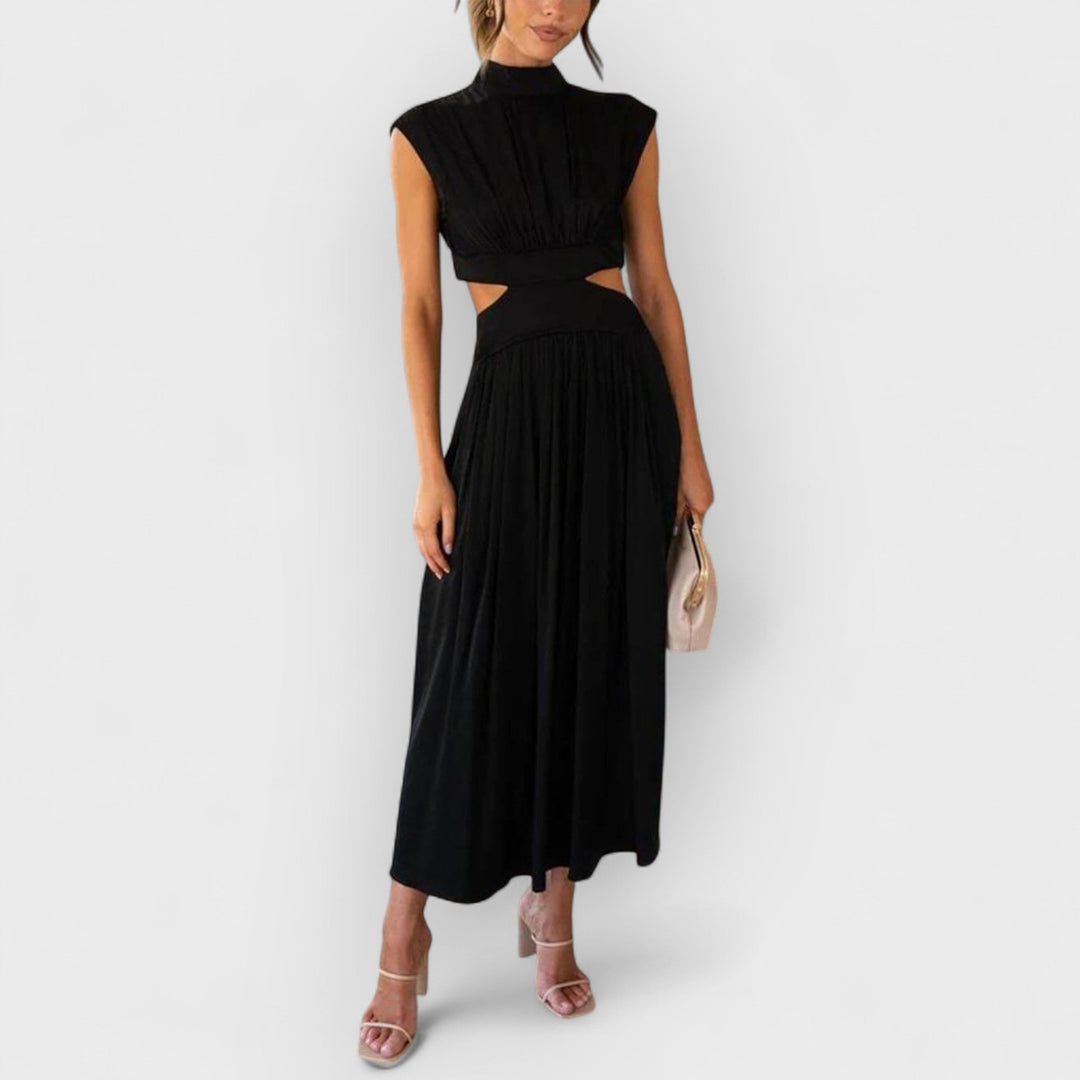 Lydia - Women's Cut-Out Waist Midi Dress