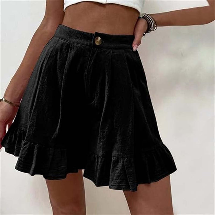 Brietta - High Waisted Ruffle Women’s Shorts