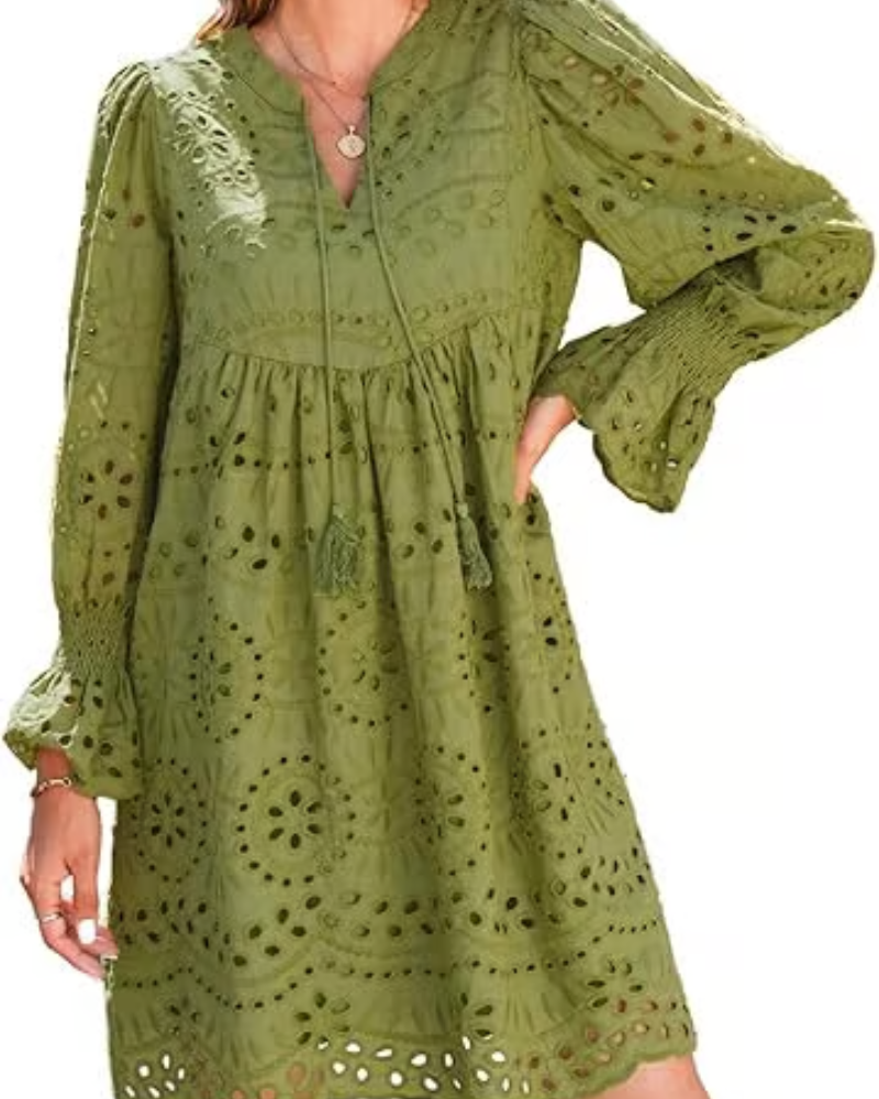 Paisley - Elegant Hollow-Out Midi Dress