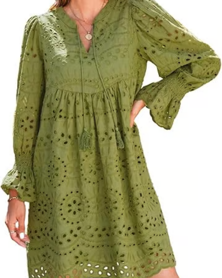 Paisley - Elegant Hollow-Out Midi Dress