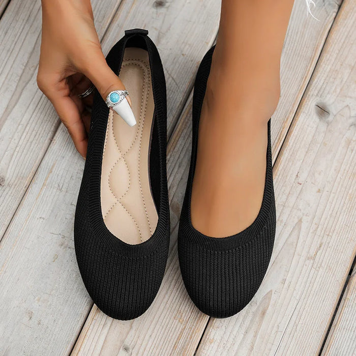 Briar - Comfortable Knit Ballet Flat Shoes