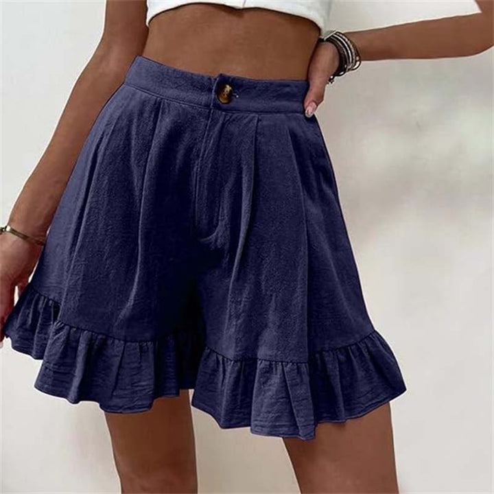 Brietta - High Waisted Ruffle Women’s Shorts