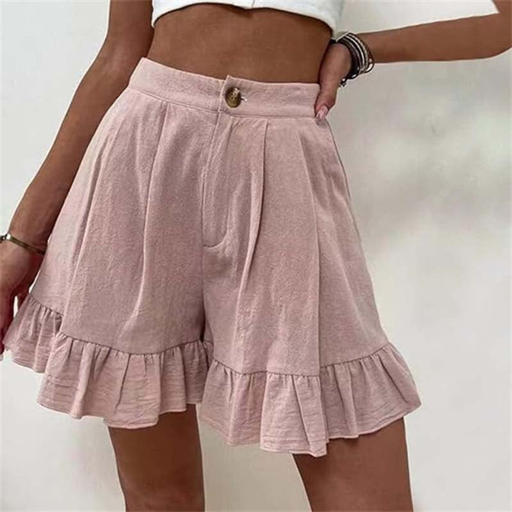 Brietta - High Waisted Ruffle Women’s Shorts