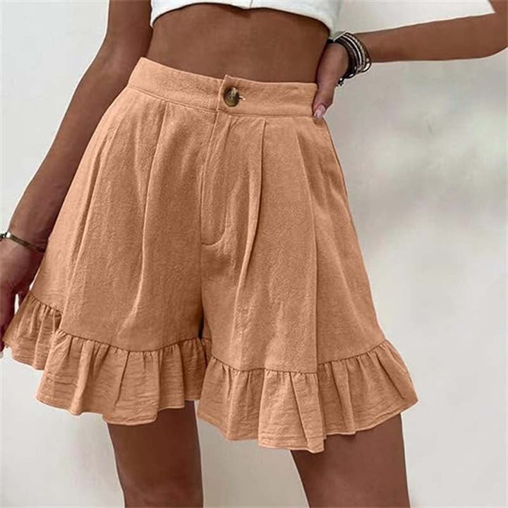 Brietta - High Waisted Ruffle Women’s Shorts