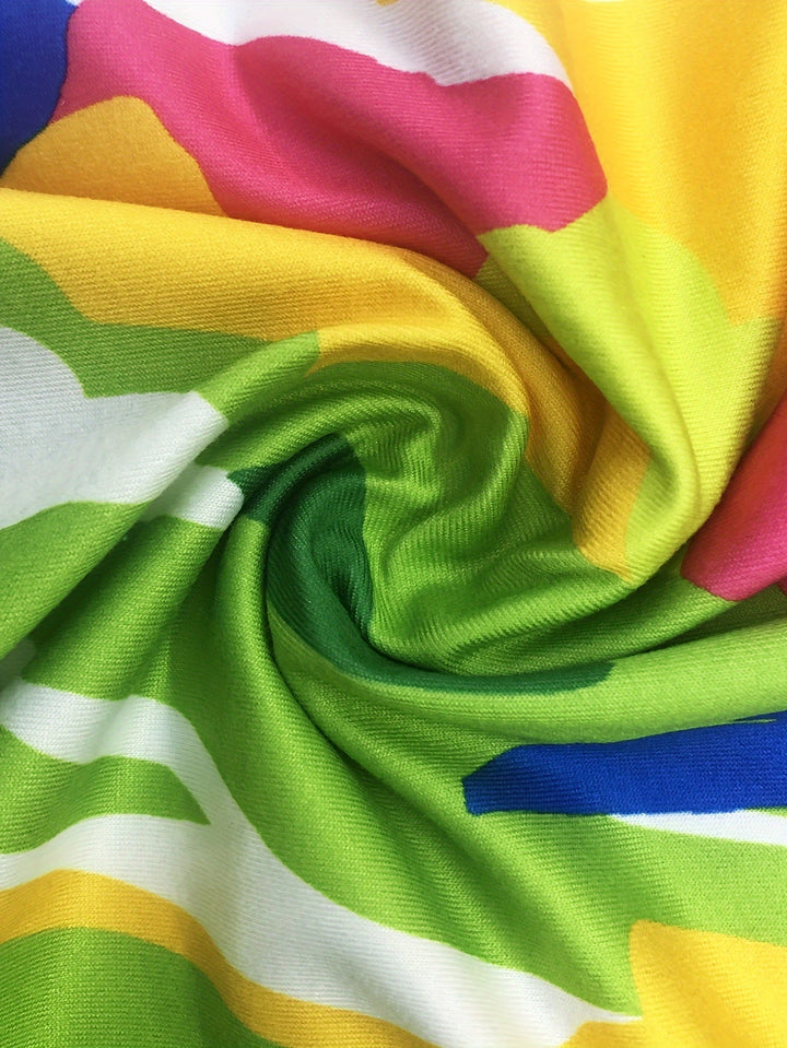 Faith - Women’s Abstract Print Maxi Dress