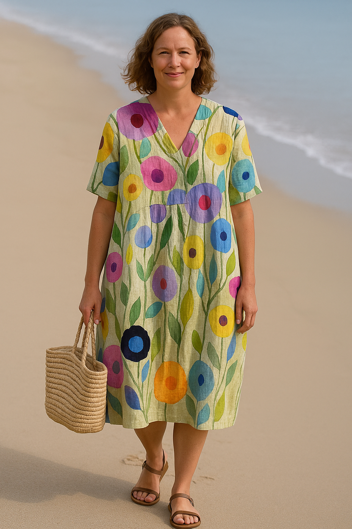 Zora - Everyday Floral Tummy Coverage Dress