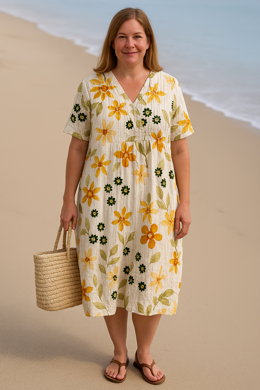 Zora - Everyday Floral Tummy Coverage Dress