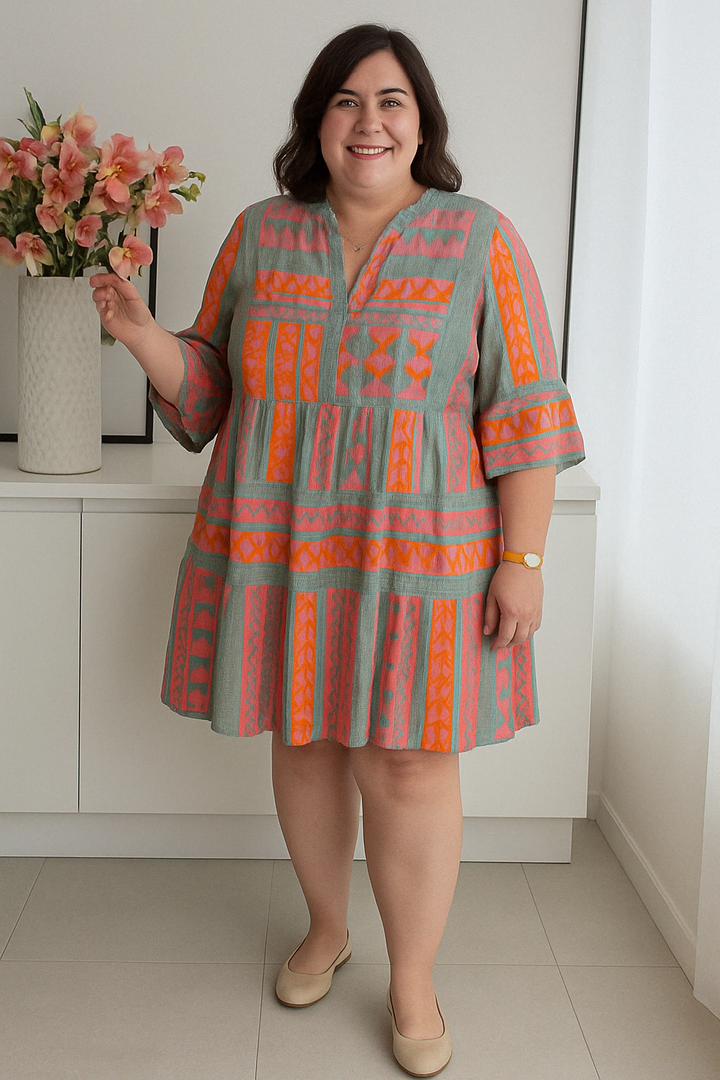 Emery - Flattering Vintage-Inspired Tummy Covering Dress