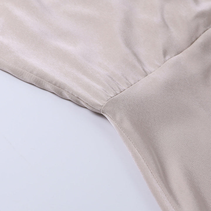 Osla - Stylish Side Slit V-Neck Dress