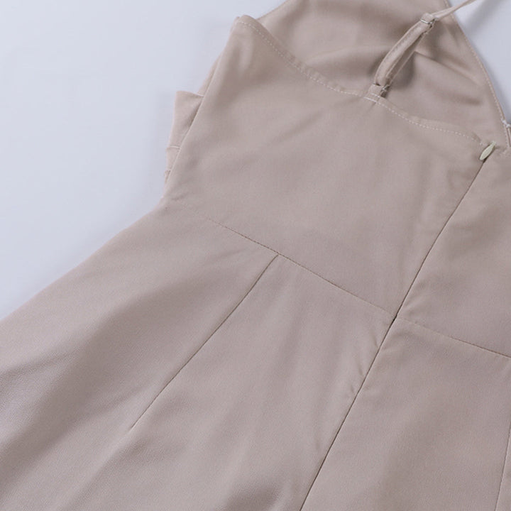 Osla - Stylish Side Slit V-Neck Dress