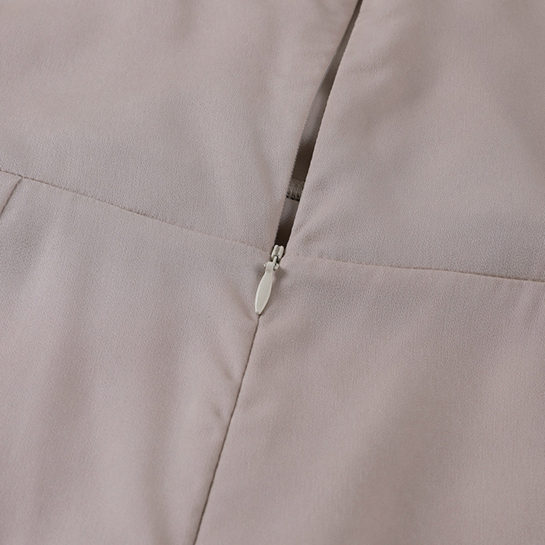 Osla - Stylish Side Slit V-Neck Dress