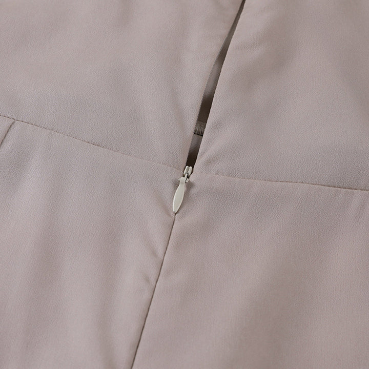 Osla - Stylish Side Slit V-Neck Dress