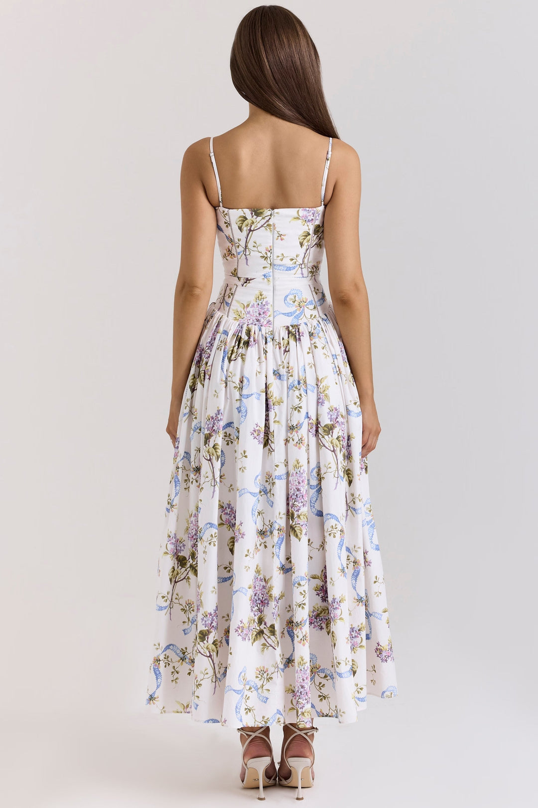 Parven – Corset bodice – Floral midi dress