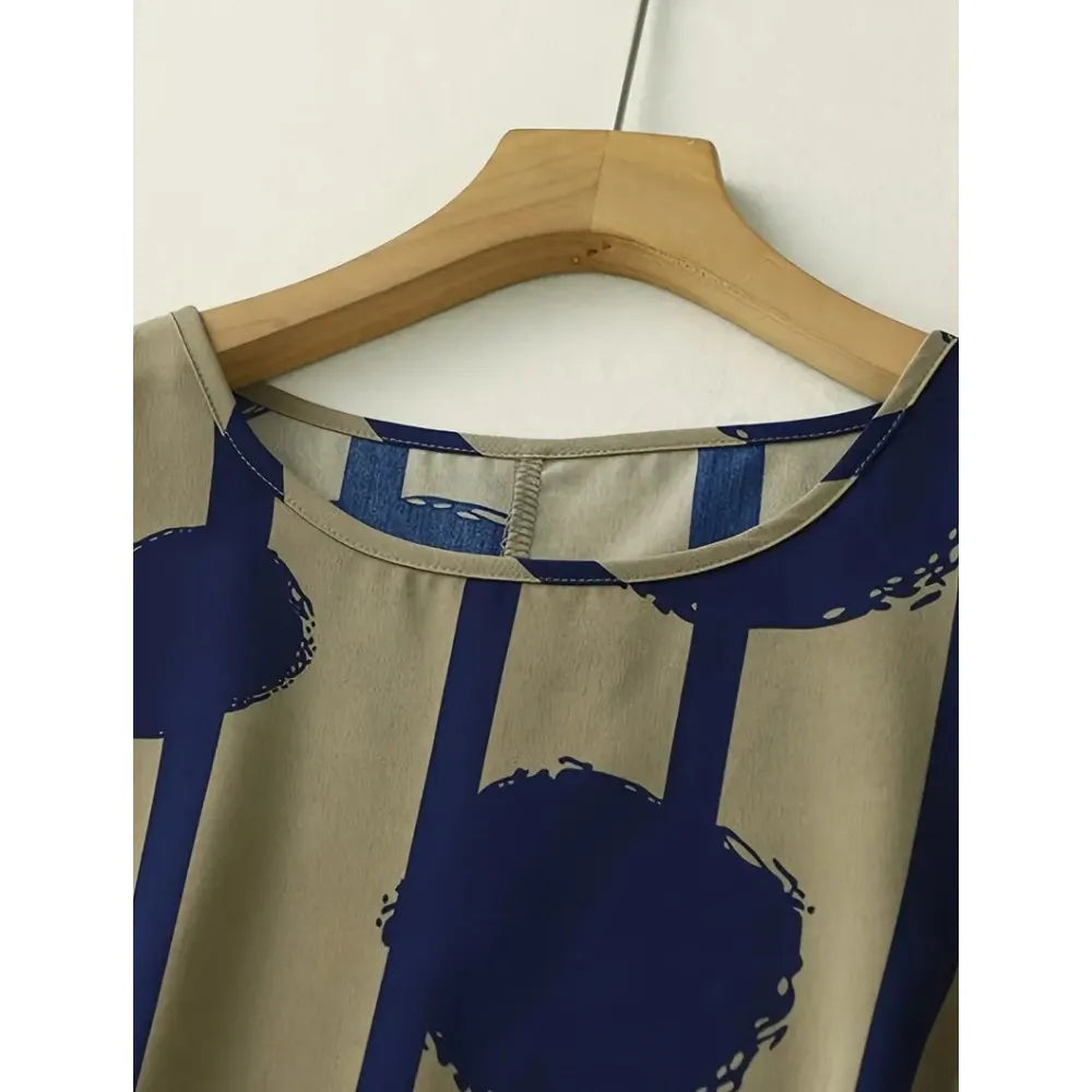 Dahlia - Women’s Printed Tummy Covering Dress