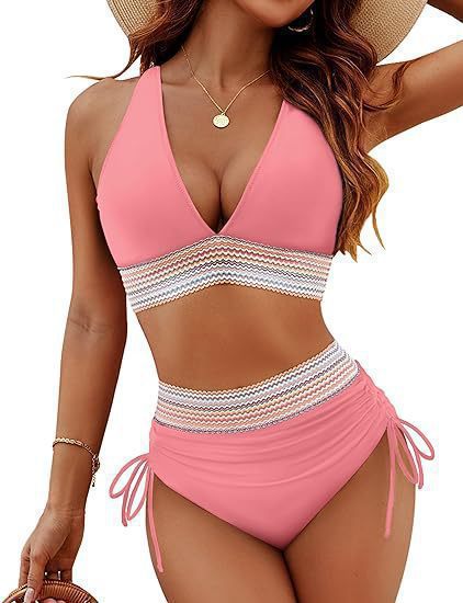 Women's High Waisted Bikini sets Tummy Control Bathing Suit
