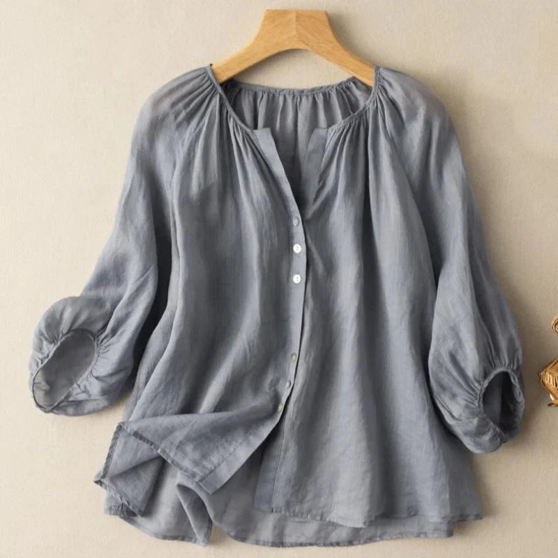 Alena | Linen Blouse