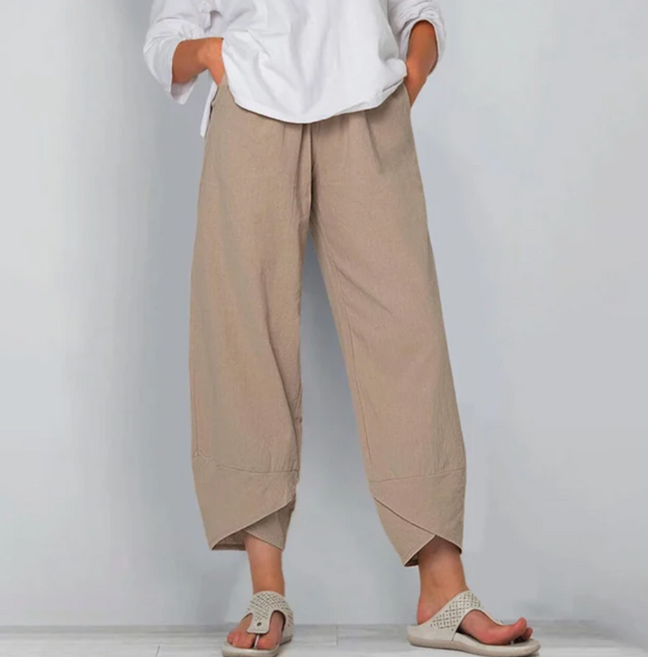 Novella - Simple Style Comfortable Loose Fit Trousers