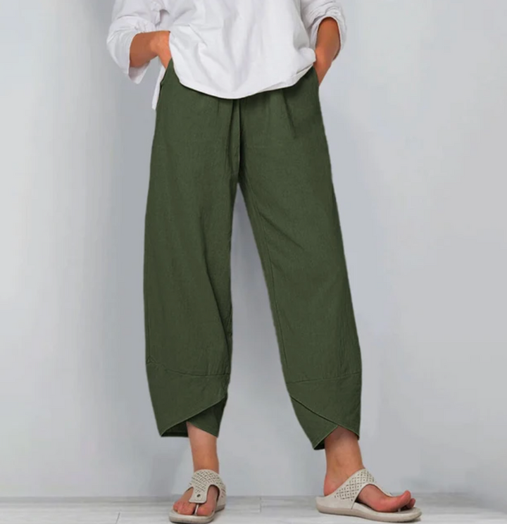 Novella - Simple Style Comfortable Loose Fit Trousers