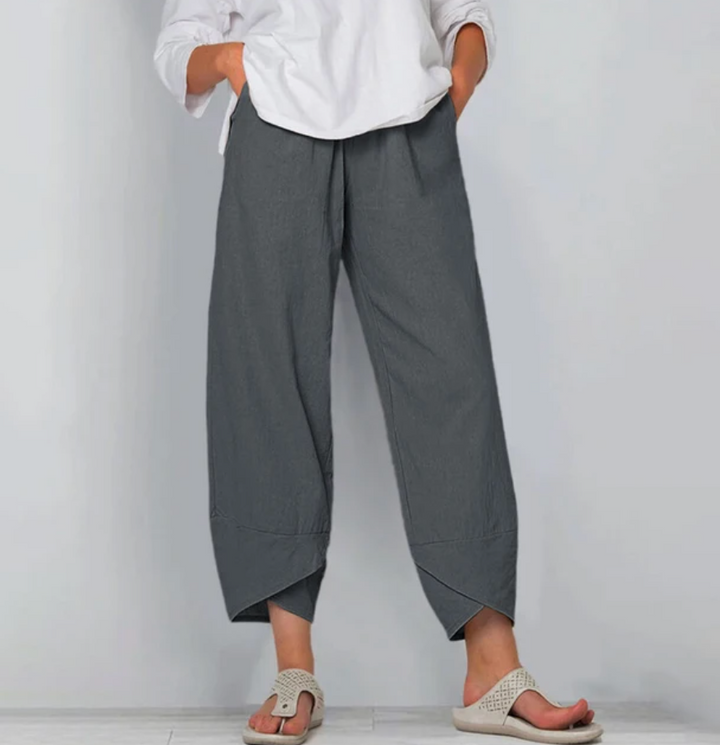 Novella - Simple Style Comfortable Loose Fit Trousers