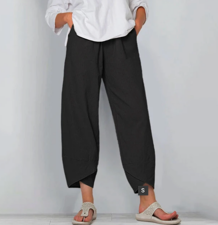 Novella - Simple Style Comfortable Loose Fit Trousers