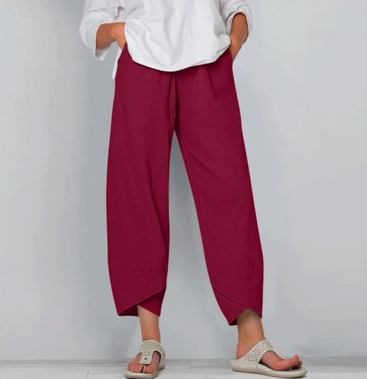 Novella - Simple Style Comfortable Loose Fit Trousers