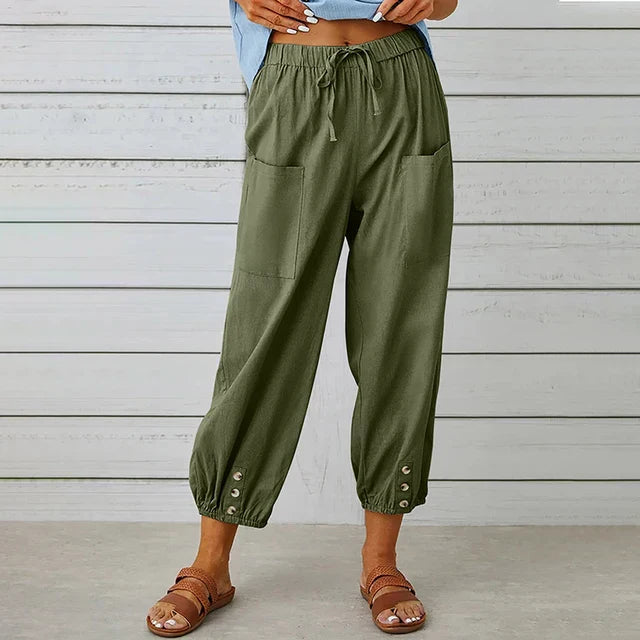 Luxen - Elastic Waist Casual Women’s Pants
