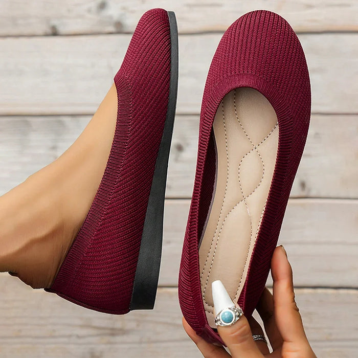 Briar - Comfortable Knit Ballet Flat Shoes
