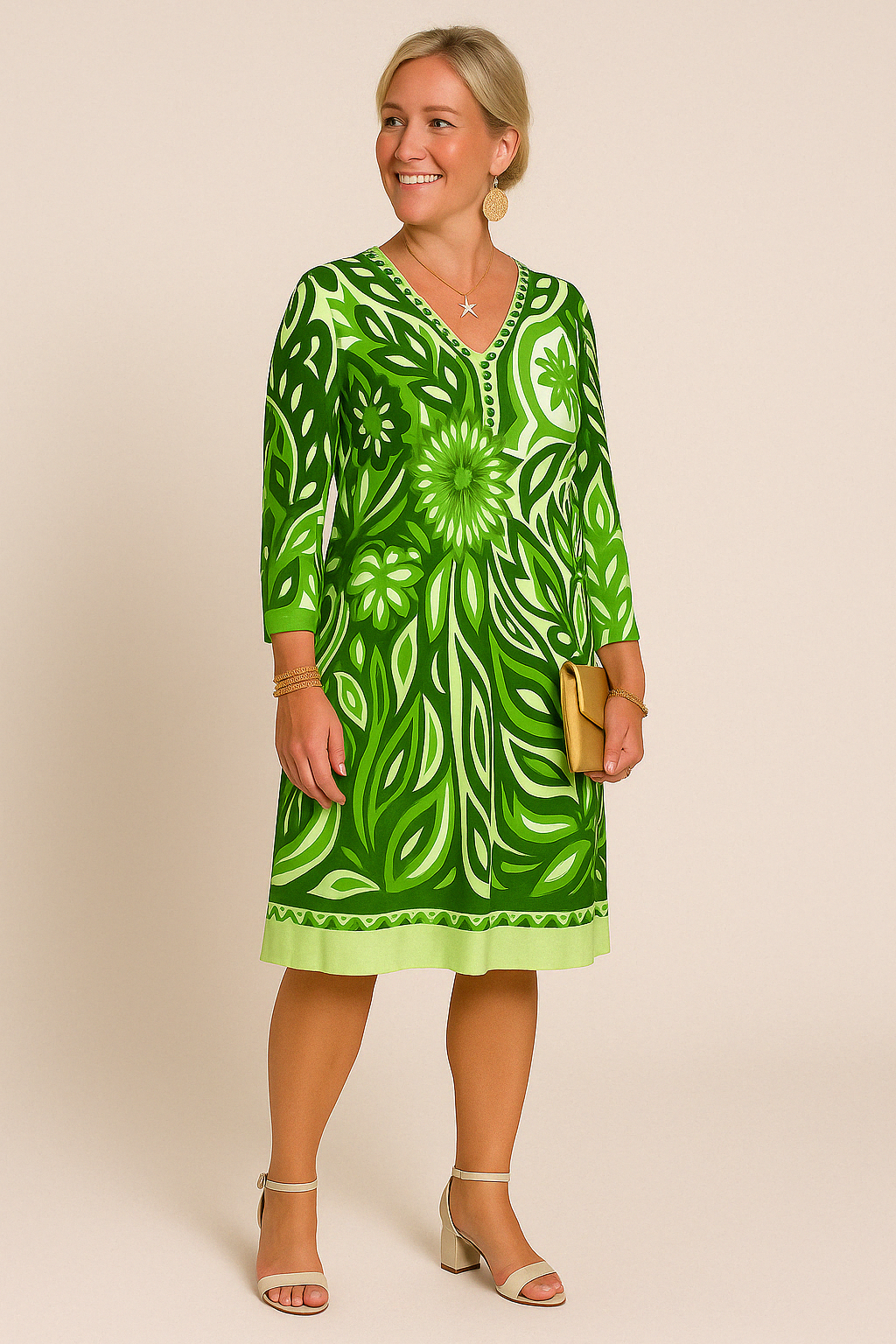 Calla - Retro Style Tummy Coverage Dress