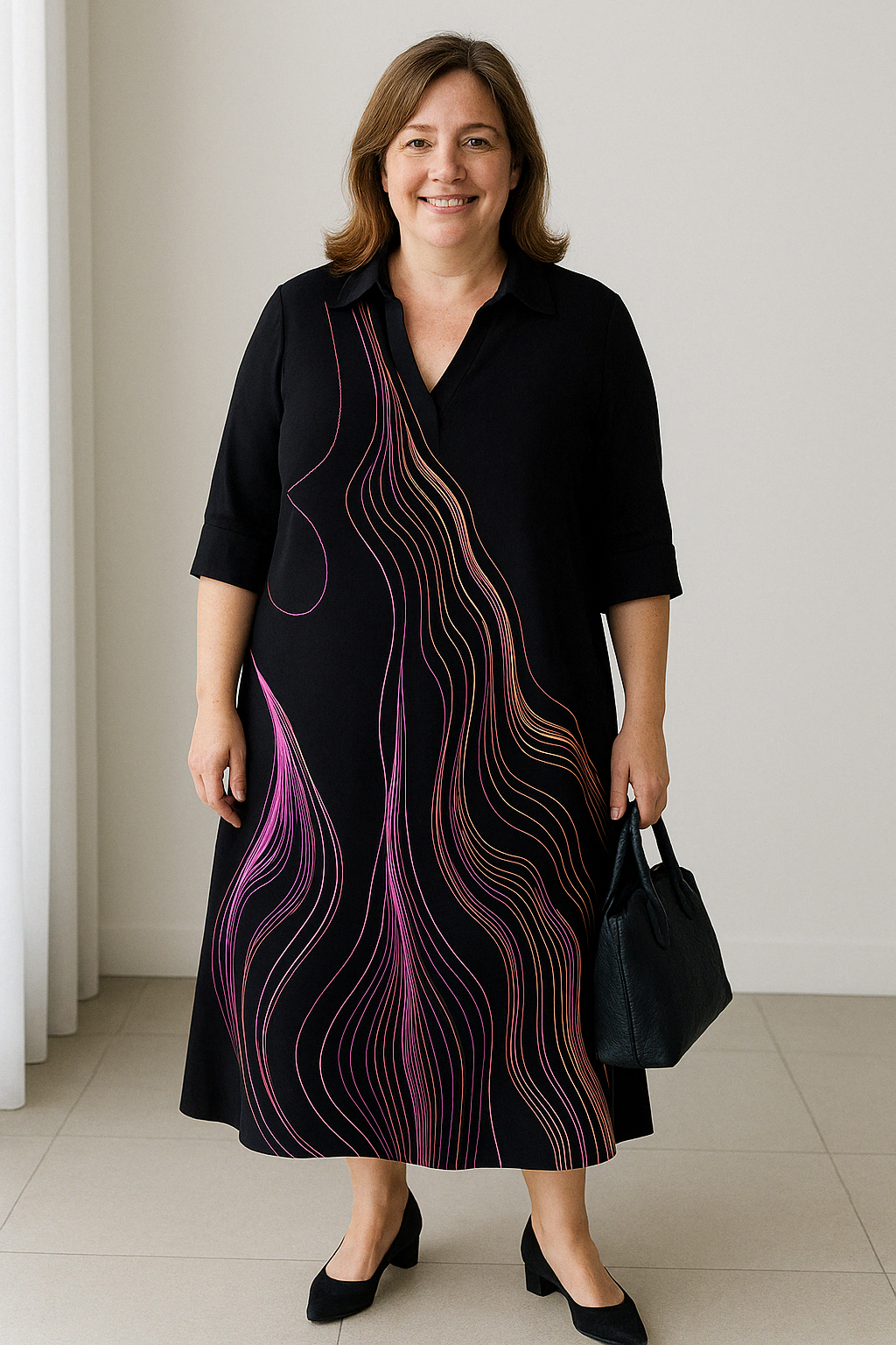 Nia - Colorful Tummy Covering Dress