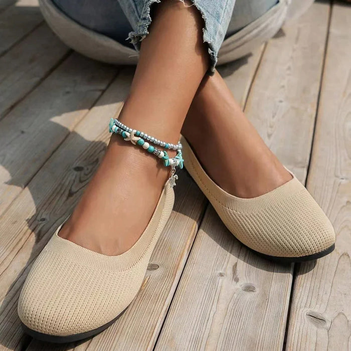Briar - Comfortable Knit Ballet Flat Shoes