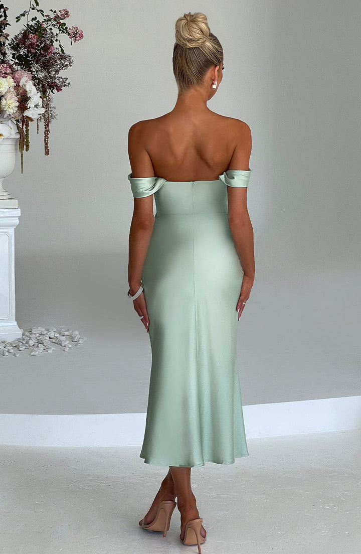 Jennifer Midi Dress - Mint