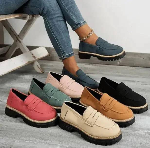 Danika | Comfortable Chunky Loafer Shoes