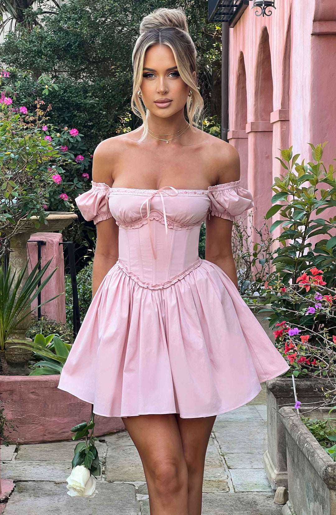 Penelope Mini Dress - Blush Dress XS Babyboo Fashion Premium Exclusive Design