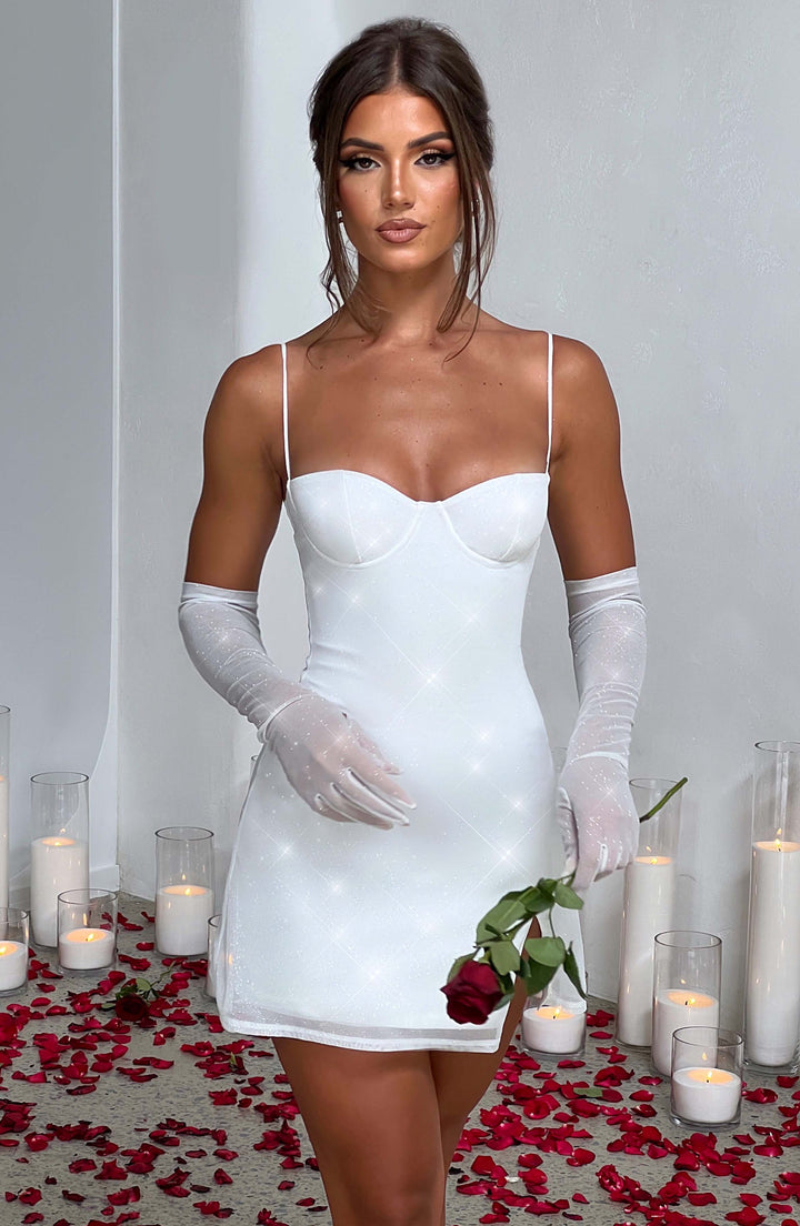 Pixie Glove - Ivory Sparkle Accessories XS/S Babyboo Fashion Premium Exclusive Design