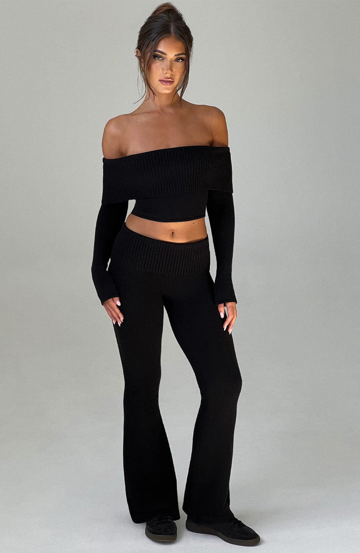 Portia Knit Pants - Black