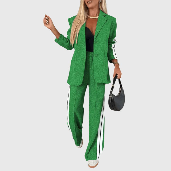 Aurelia - Casual Collared Long Sleeve Suit
