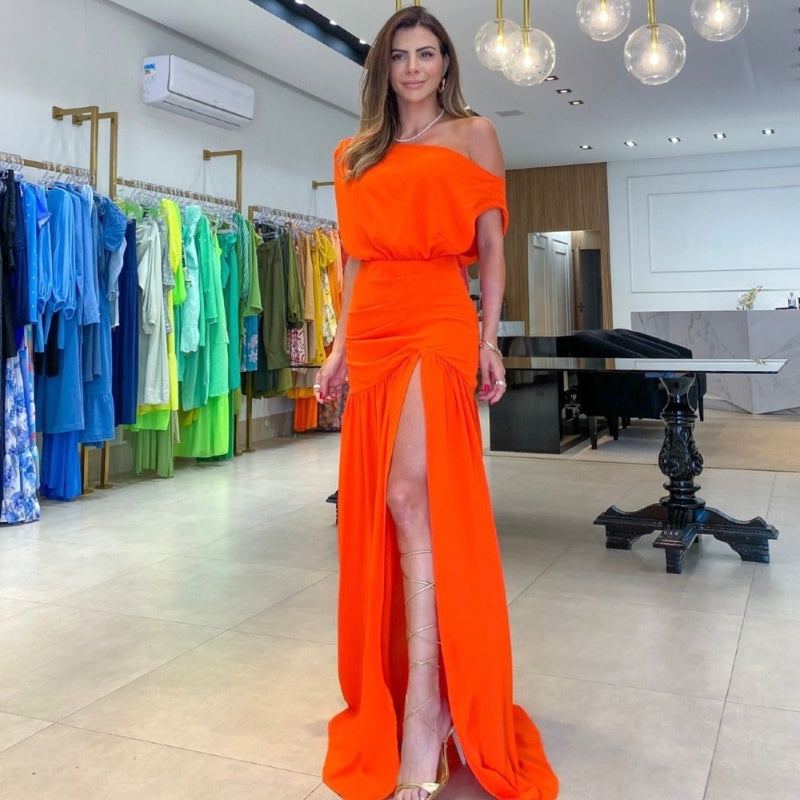 Griselle - Stylish Off-Shoulder Maxi Dress